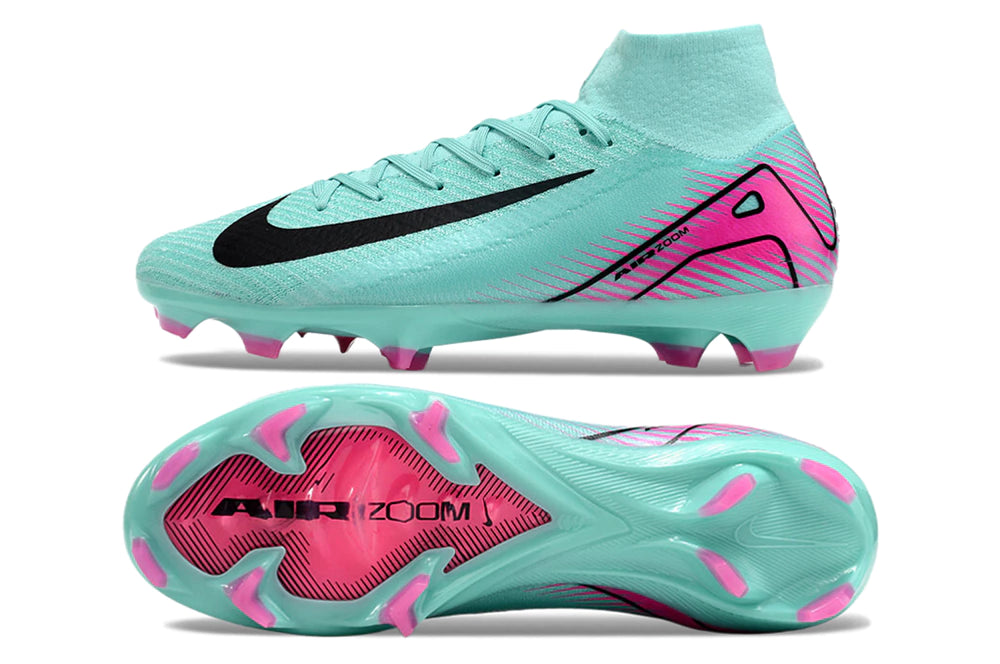 Chuteira Nike Mercurial Superfly 10 Elite Campo - Azul/Rosa
