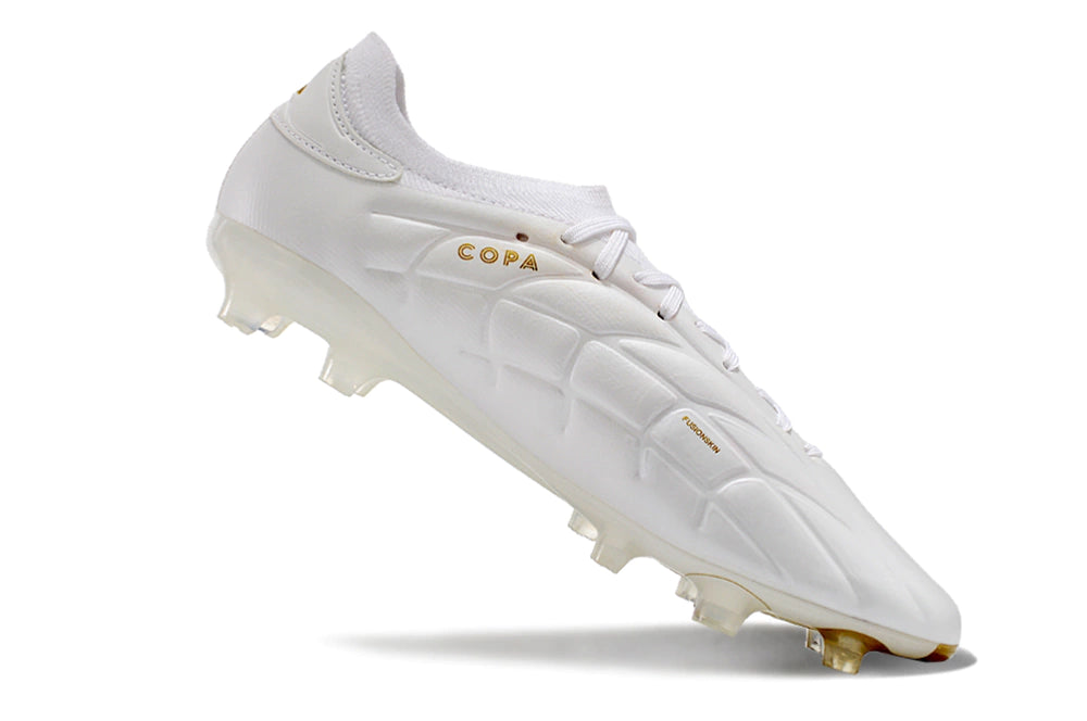 Chuteira Adidas Copa Pure 2 Elite Campo - Branco/Dourado