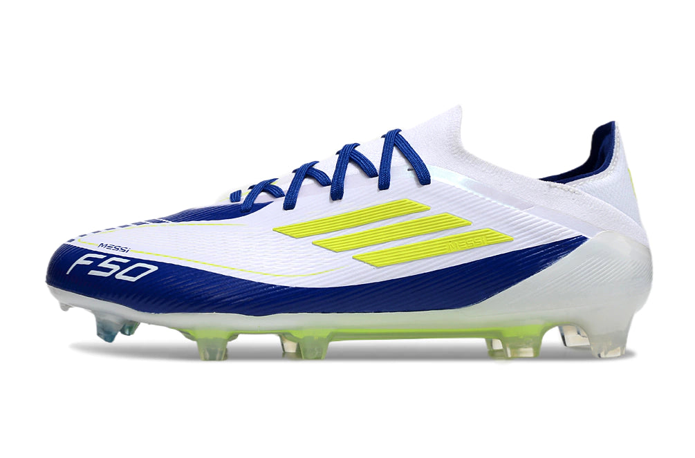 Chuteira Adidas F50 X Campo - Branco/Azul