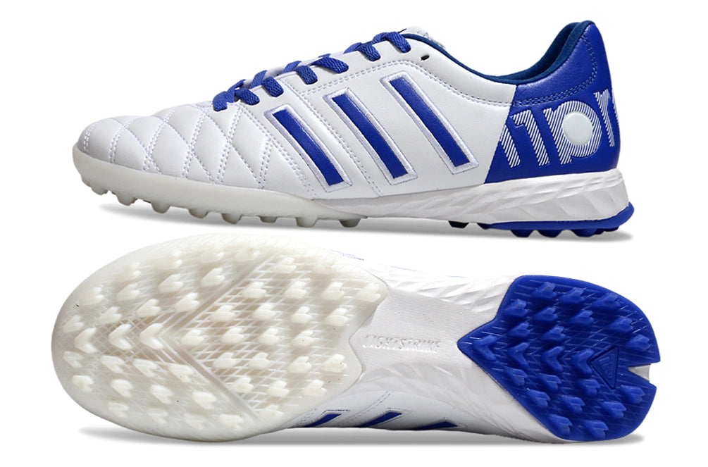 Chuteira Adidas Adipure 11 Pro Society TF - Branco/Azul