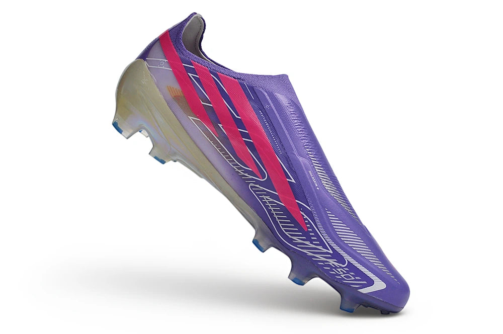 Chuteira Adidas F50 Hyperfast Laceless FG - Roxo