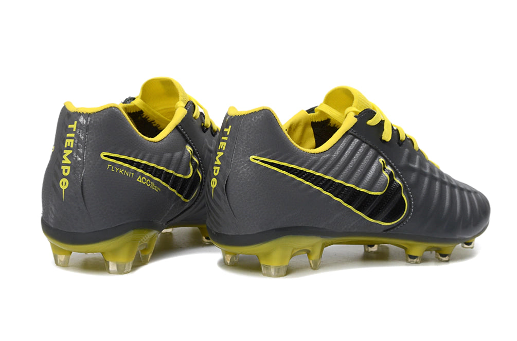 Chuteira Nike Tiempo Legend 7 Elite FG - Cinza/Amarelo