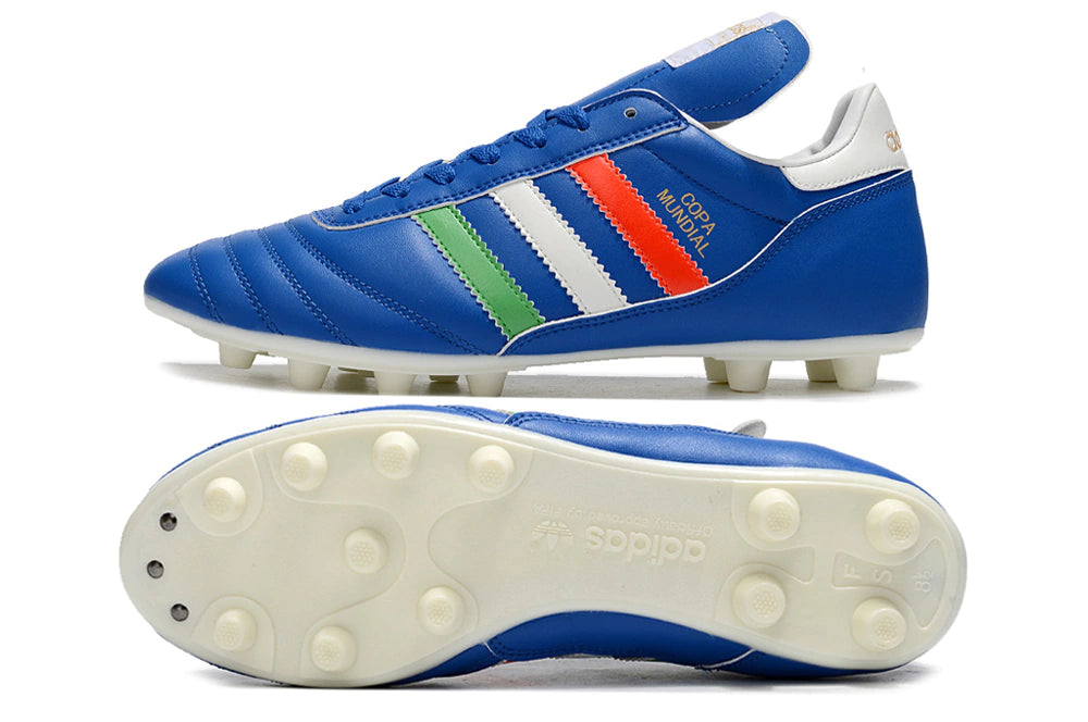 Chuteira Adidas Mundial Campo FG - Azul