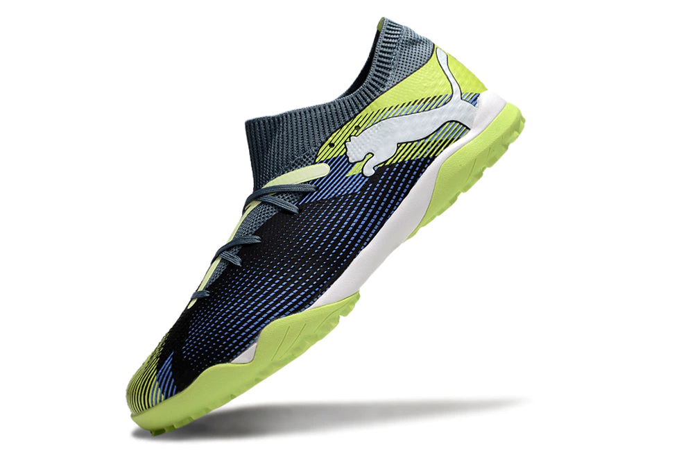 Chuteira Puma Future 7 Match Society - Verde/Azul