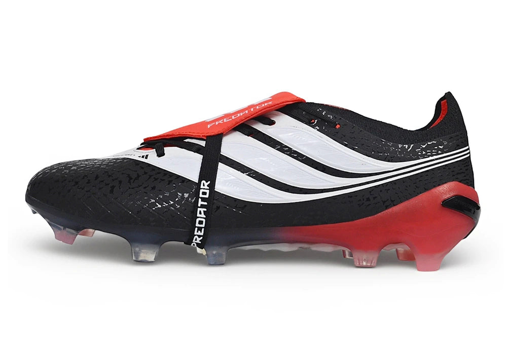 Chuteira Adidas Predator Tongue Elite 27 FG - Preto/Vermelho