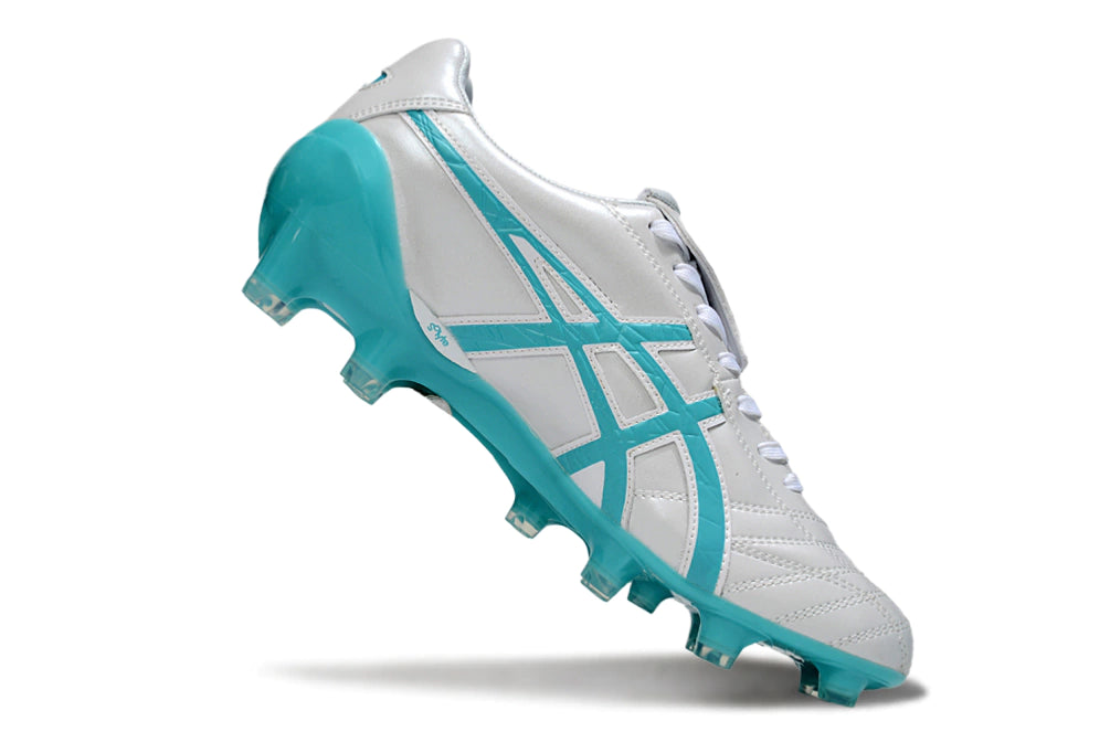 Chuteira Campo Asics Lethal Testimonial 4 IT - Branco/Azul
