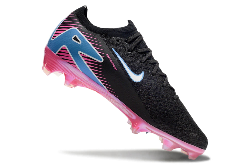 Chuteira Nike Air Zoom Mercurial Vapor 16 Elite FG - Preto/Azul/Rosa