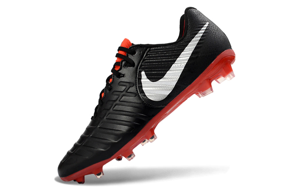 Chuteira Nike Tiempo Legend 7 Elite FG - Preto/Vermelho