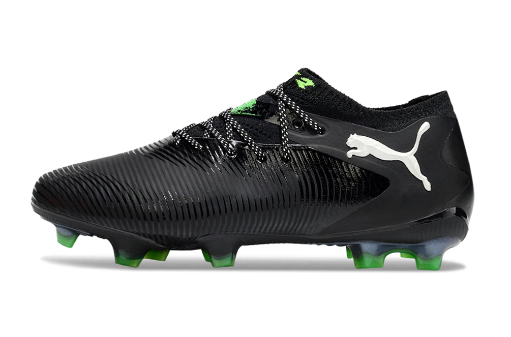 Chuteira Puma Future 8 Ultimate Low Campo FG - Preto/Verde