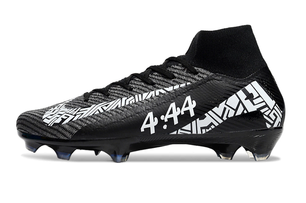 Chuteira Nike Air Zoom Mercurial Superfly 10 Elite Campo - Preto/Branco