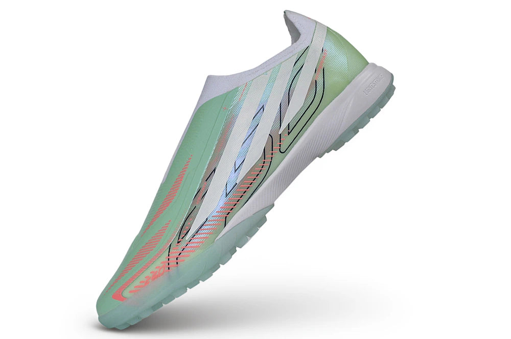 Chuteira Adidas F50 Hyperfast Laceless TF - Verde