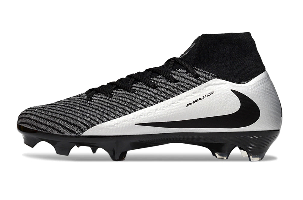 Chuteira Nike Air Zoom Mercurial Superfly 10 Elite Campo - Cinza/Branco