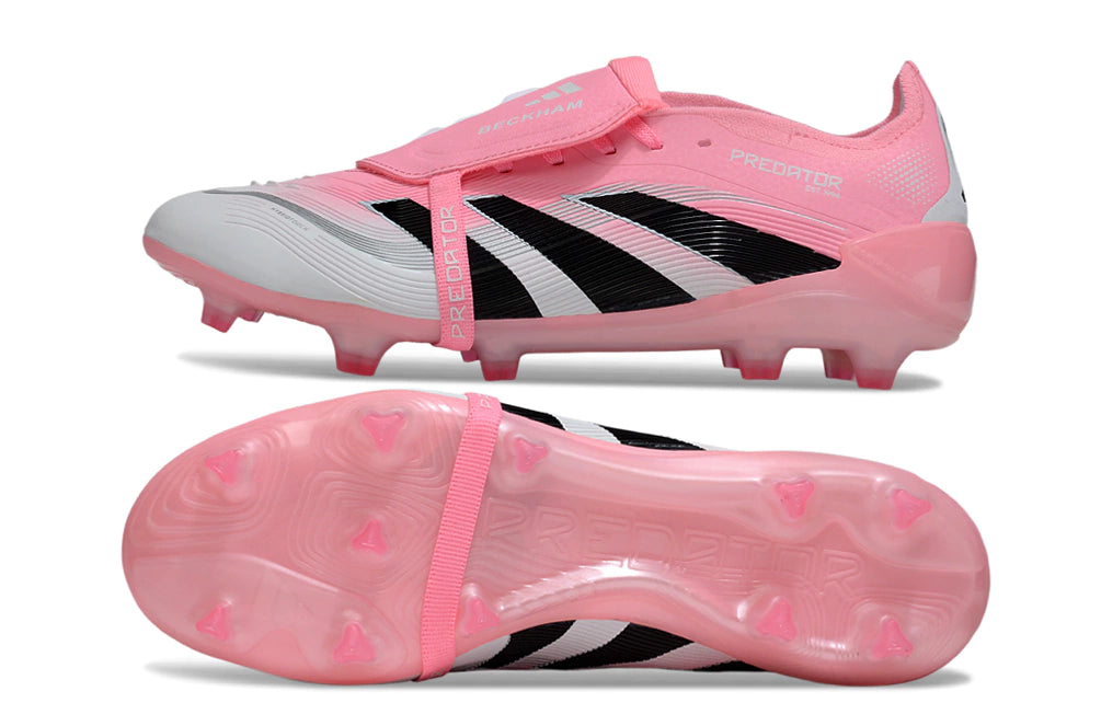 Chuteira Adidas Predator Elite Tongue 25 Campo FG - Rosa
