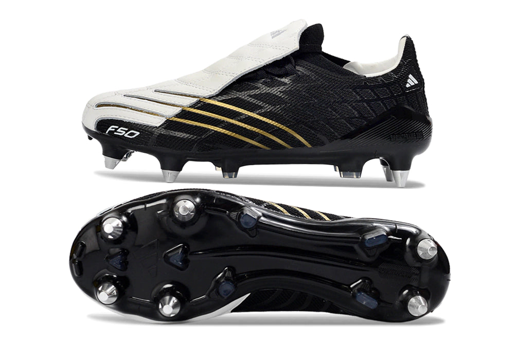 Chuteira Adidas F50 Spider SG - Preto/Branco