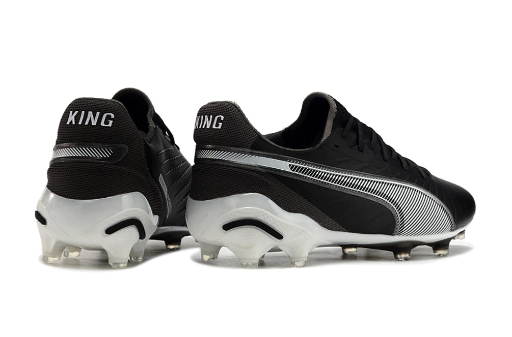 Chuteira Puma King Ultimate X FG - Preto/Branco