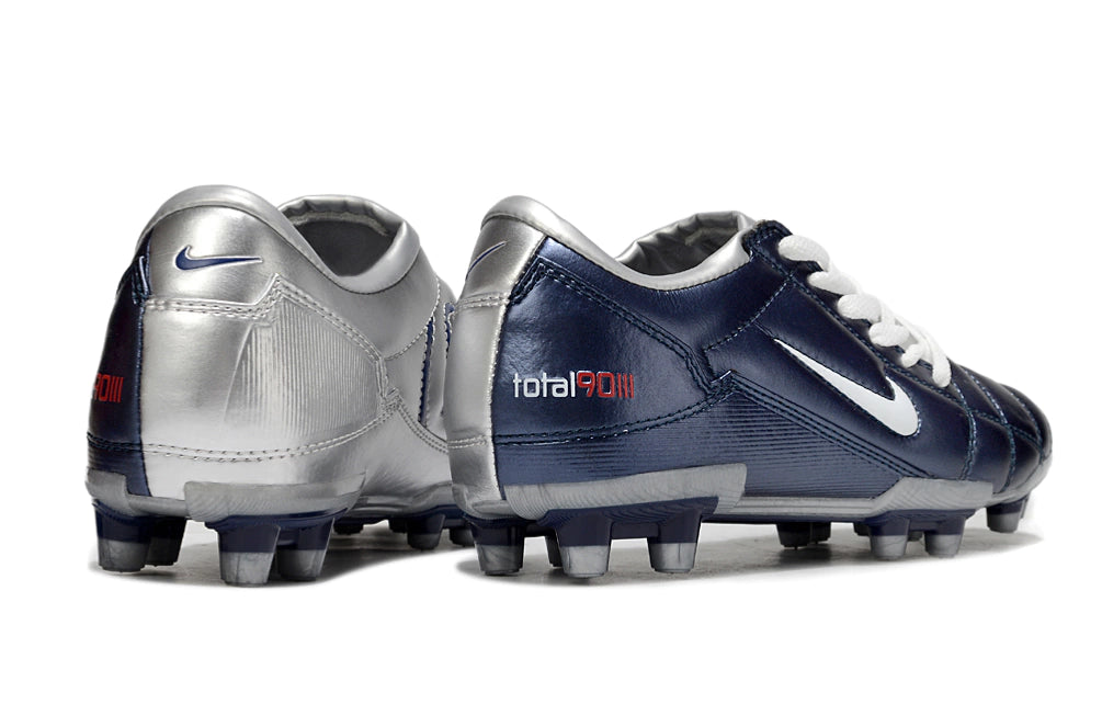 Chuteira Nike Total 90 Campo - Azul/Prata