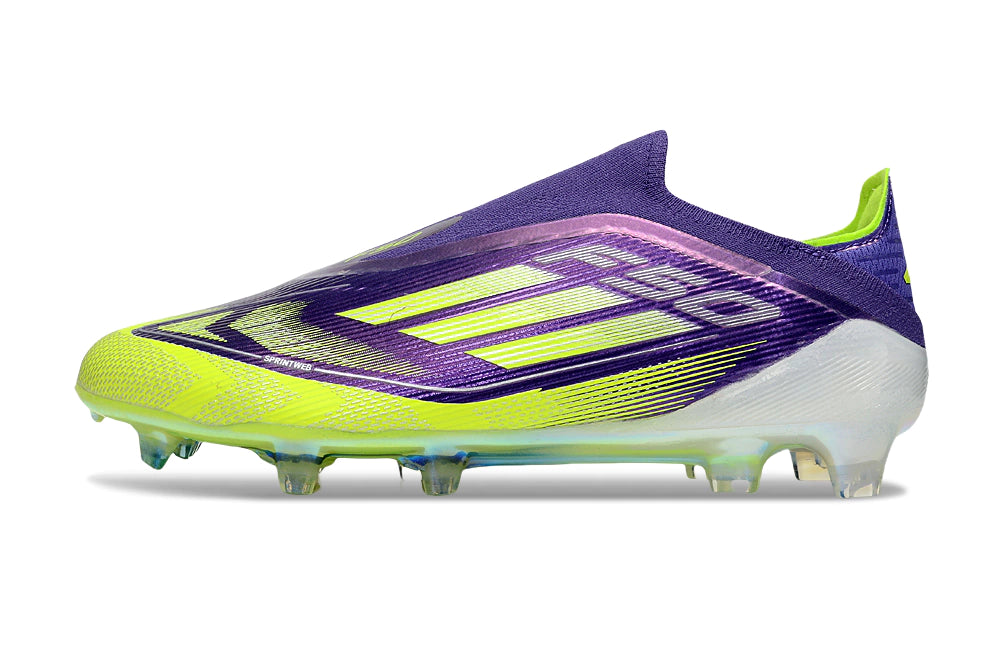 Chuteira Adidas F50 X Laceless Campo - Roxo/Verde