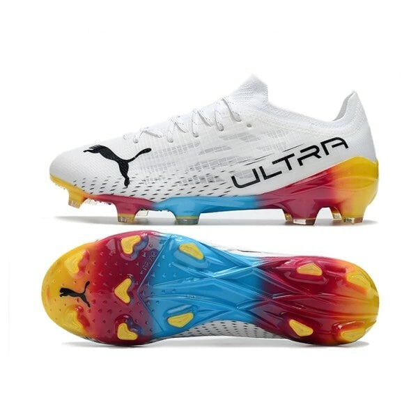 Chuteira Puma Ultra 1.3 Campo FG "Branco Colors"