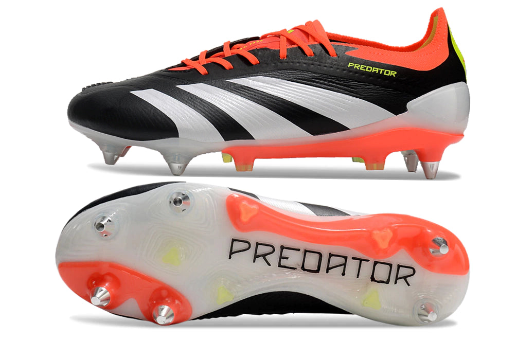Chuteira Adidas Predator Elite SG - Laranja/Branco/Preto