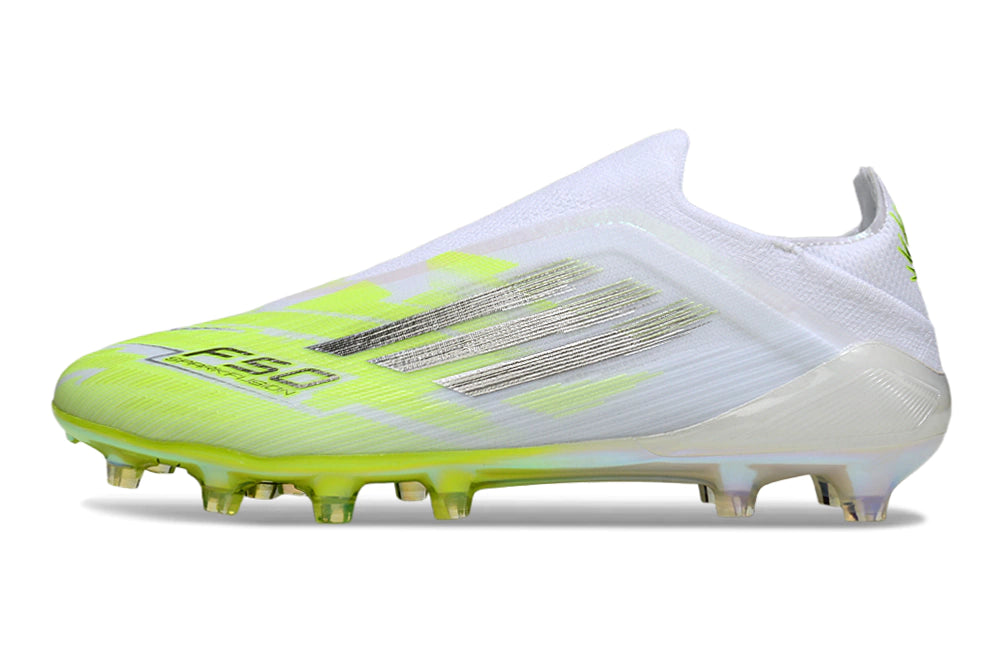 Chuteira Adidas F50 X Laceless Campo -Branco/Verde