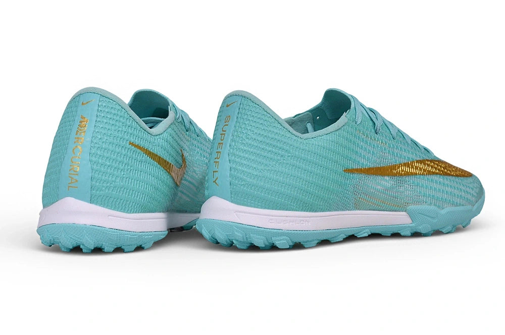 Chuteira Nike Mercurial Superfly 11 Society - Azul/Dourada