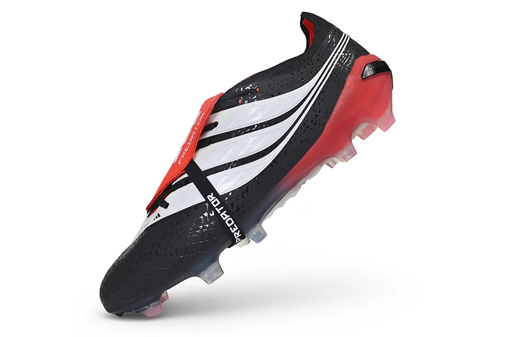 Chuteira Adidas Predator Tongue Elite 27 FG - Preto/Vermelho