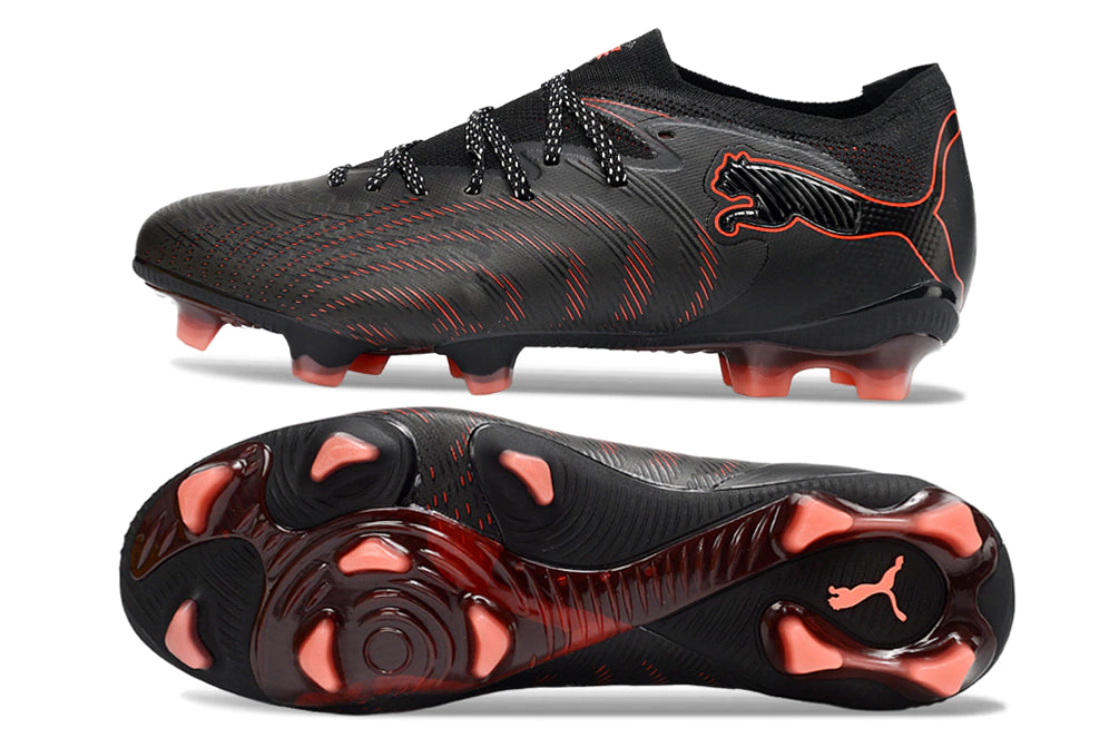 Chuteira Puma Future 8 Ultimate Low Campo FG - Preto