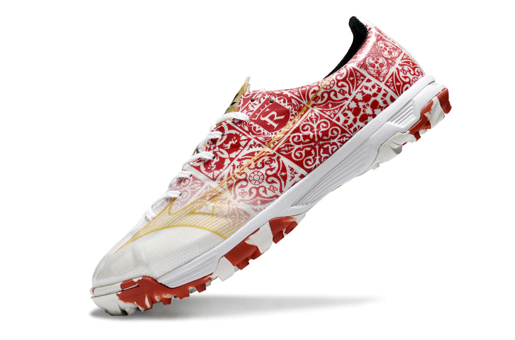 Chuteira Mizuno Alpha Made in Japan Society - Vermelho/Branco