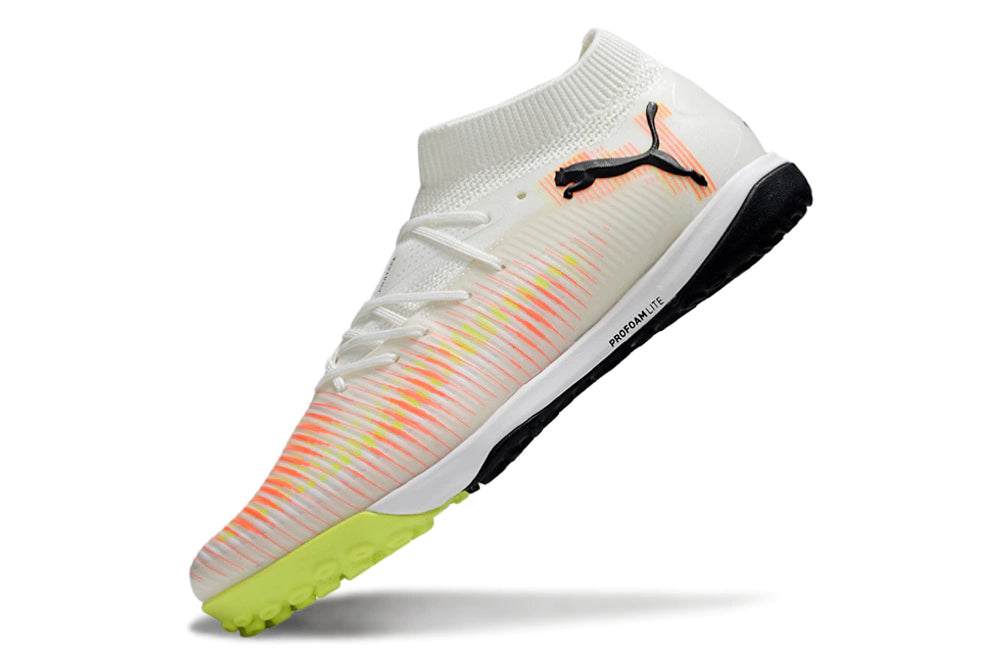 Chuteira Puma Future 8 Match Society - Branco/Laranja