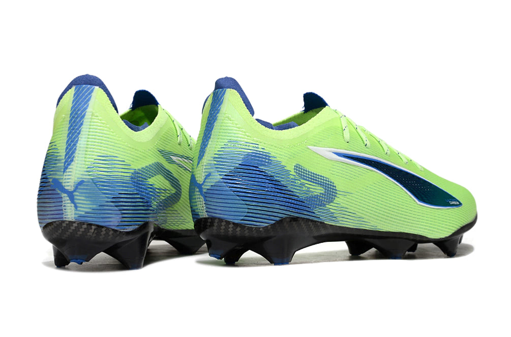 Chuteira Puma Ultra 5 Carbon FG - Verde/Azul