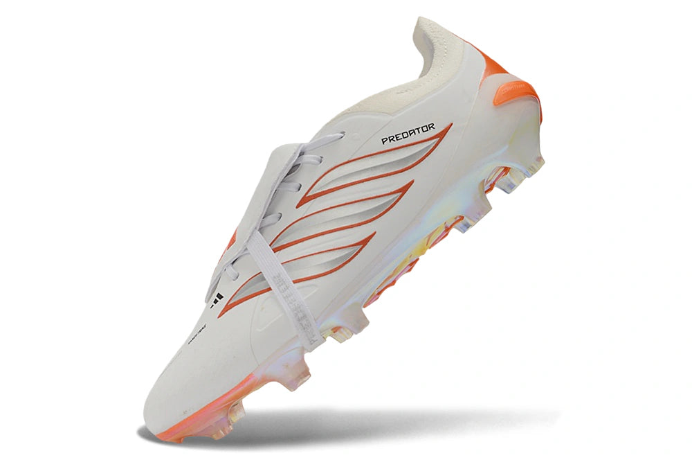 Chuteira Adidas Predator Tongue 26 Elite FG - Branco