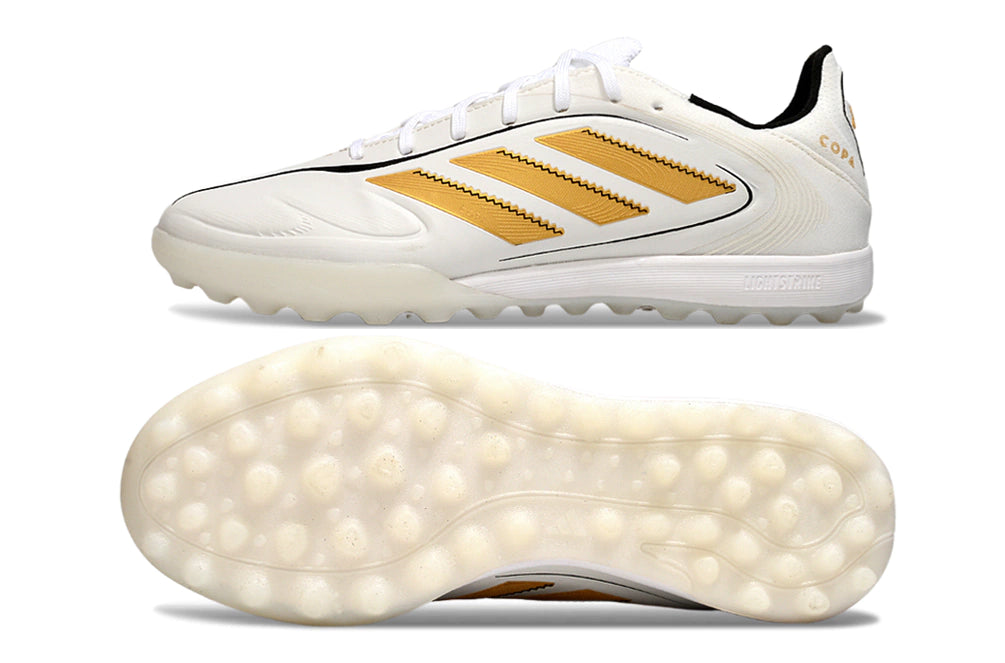 Chuteira Adidas Copa Pure 3 Society - Branco/Dourado