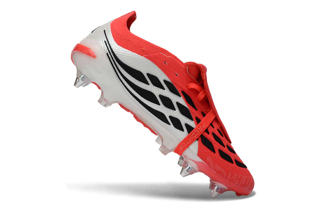 Chuteira Adidas Predator Tongue 26 Elite SG - Vermelho/Branco
