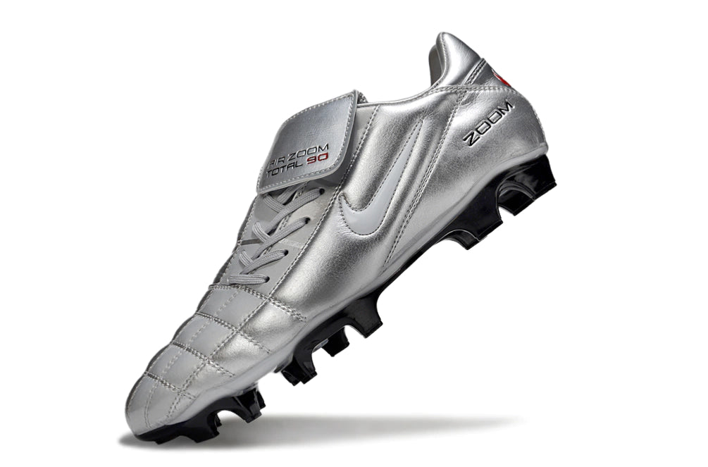 Chuteira Nike Total 90 Campo - Prata