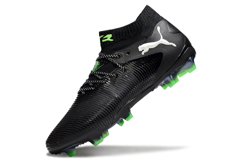 Chuteira Puma Future 8 Ultimate Botinha Campo FG - Preto/Verde