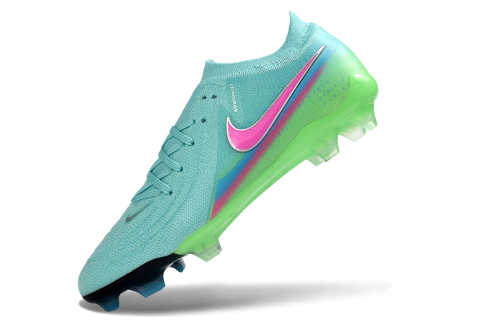 Chuteira Nike Campo Phantom GX2 Elite Campo FG - Verde/Azul