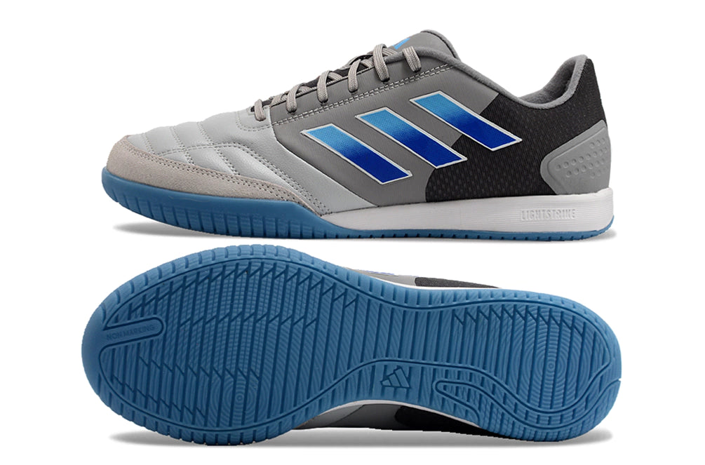 Chuteira Adidas Top Sala Futsal - Cinza/Azul