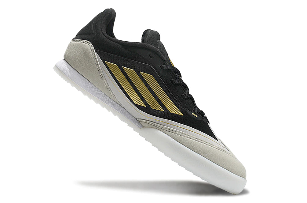 Chuteira Adidas X F50 Futsal - Branco/Preto/Dourado