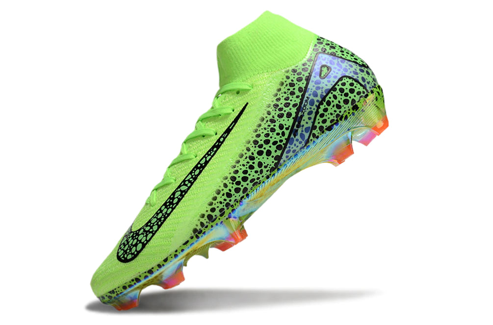 Chuteira Nike Air Zoom Mercurial Superfly 10 Elite Campo - Verde/Preto