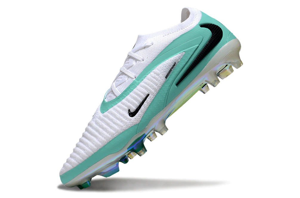Chuteira Campo NIKE Phantom 6 Elite FG - Branco/Azul