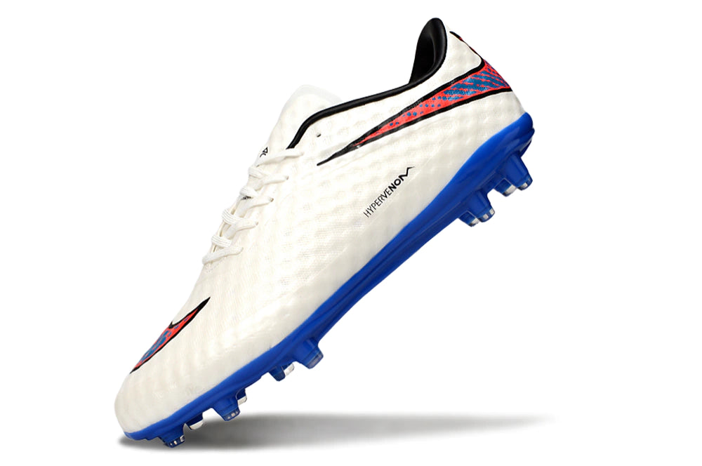 Chuteira Nike Hypervenom Phantom FG - Branco/Azul
