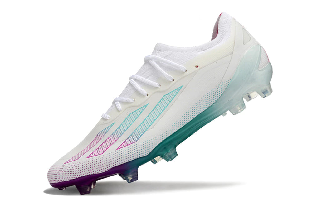 Chuteira Adidas X CrazyFast.1 FG - Brando/Azul/Roxo