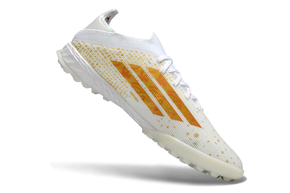 Chuteira Adidas X F50 Pro Society - Branco/Dourado