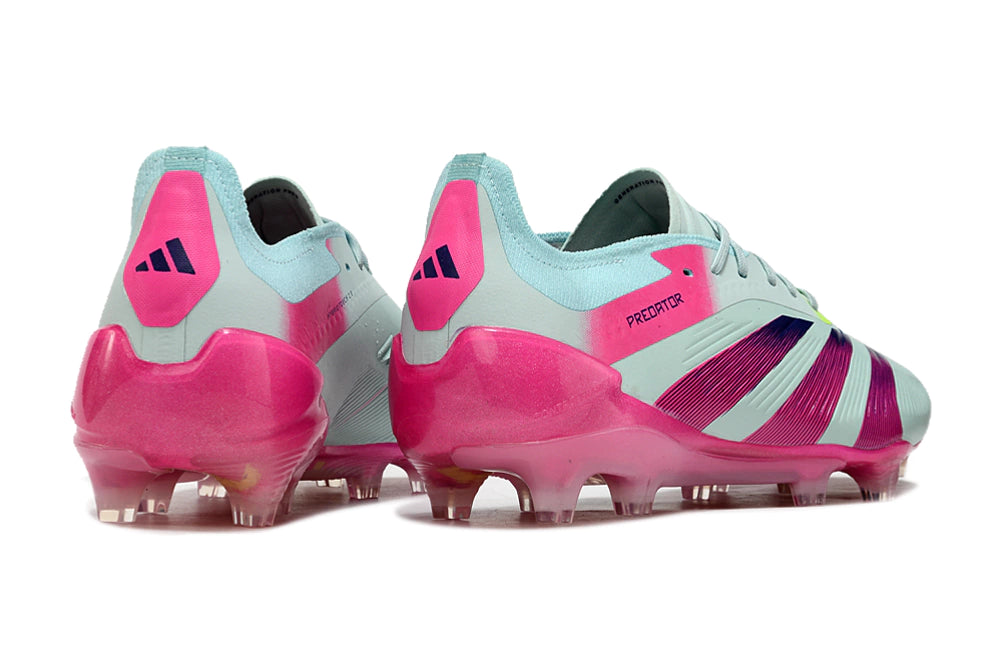 Chuteira Adidas Predator Elite Campo FG - Azul/Rosa