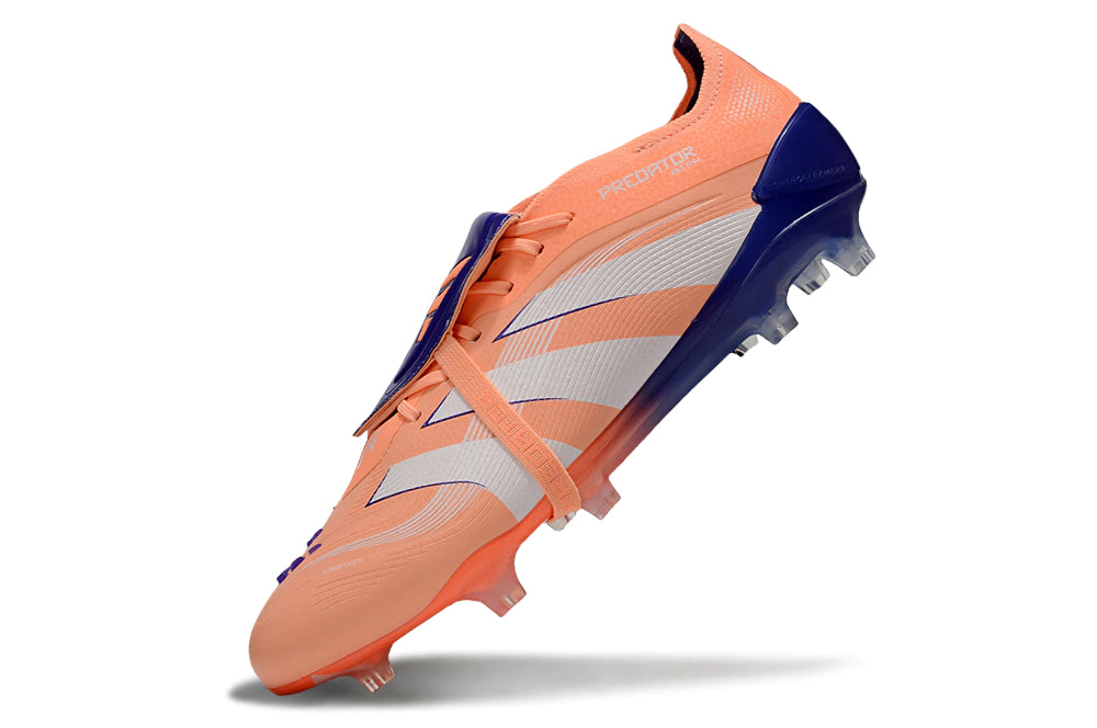Chuteira Adidas Predator Elite Tongue 25 Campo FG - Laranja/Azul
