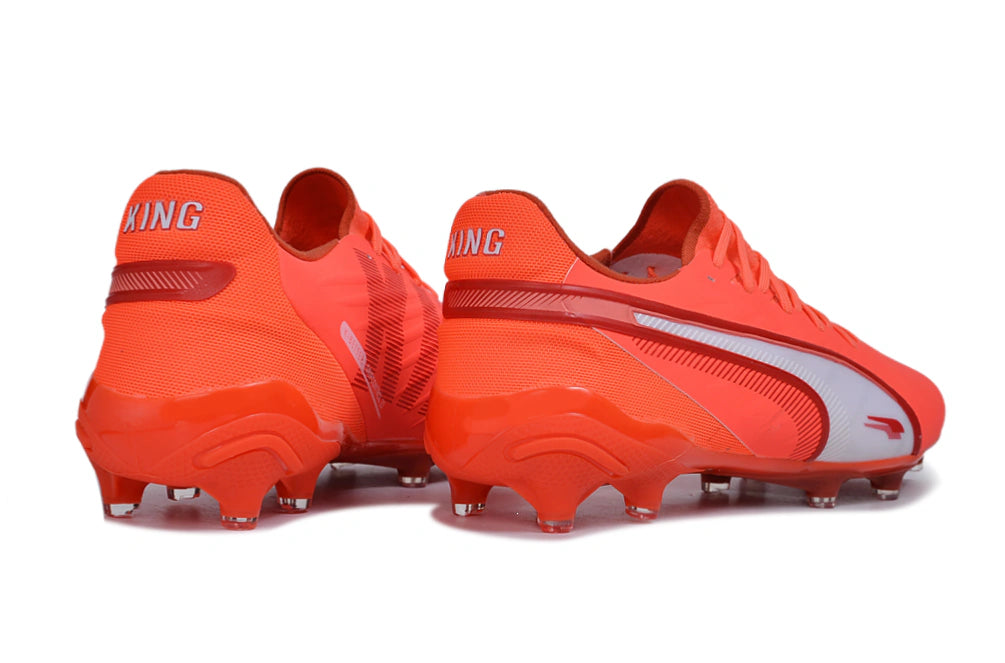 Chuteira Puma King Ultimate X FG - Laranja