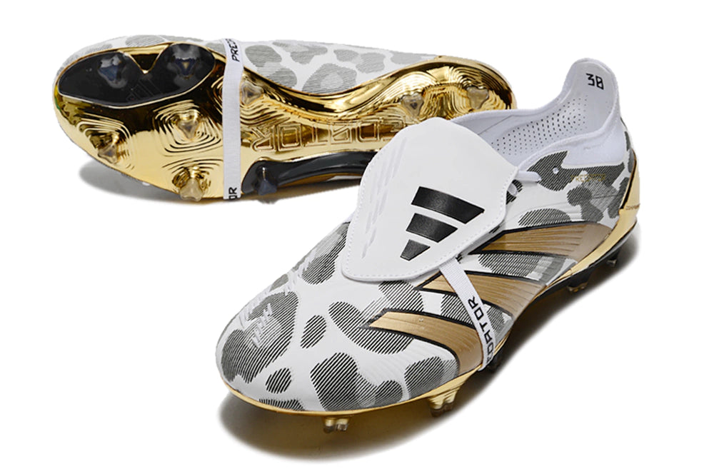 Chuteira Adidas Predator Elite Campo FG - Preto/Dourado