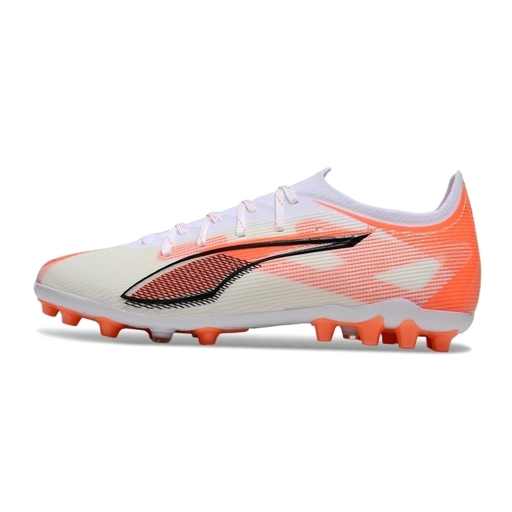 Chuteira Puma Ultra 5 Ultimate MG - Branco/Laranja