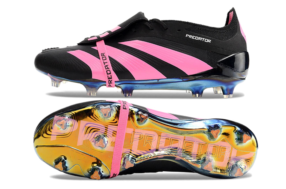 Chuteira Adidas Predstrike Elite Campo - Preto/Rosa