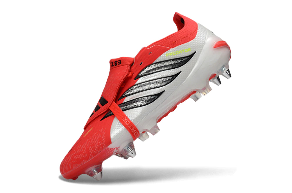 Chuteira Adidas Predator Tongue 26 Elite SG - Vermelho/Branco